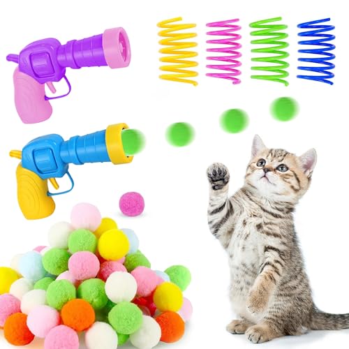 Aomaic Katzenspielzeug 2 Katzen Ball Launcher mit 100 Plush Ball und 4 Spirale Interaktives Katzenspielzeug für Katzen Selbstbeschäftigung Cat Toys Aomaic Katzenspielzeug 2 Katzen Ball Launcher mit 100 Plush Ball und 4 Spirale Interaktives Katzenspielzeug für Katzen Selbstbeschäftigung Cat Toys von Aomaic