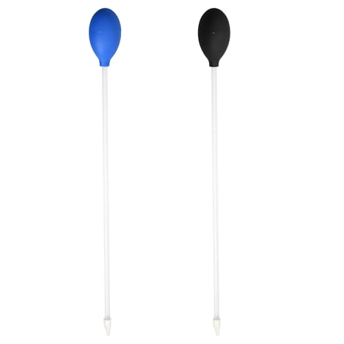 2 Stücke 40 cm Aquarium Pipette, Feed Pipette, Korallen Feeder Tube, Aquarium Sauger, Pipette Lang, Geeignet für Aquarien, Große Kleine Fisch Tank Zubehör Reinigungszubehör von Aomhrek