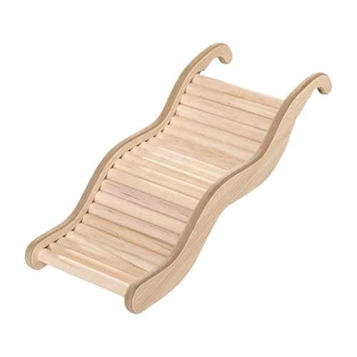 Hamster ZubehöR Hamster-Klettertreppe, Meerschweinchen Zubehoer WellenföRmig, Hamsterspielzeug Und RattenkäFig-ZubehöR FüR Kleintiere, Aus Ausgesuchtem Originalholz, 21 X 8,5 cm Hamster ZubehöR Hamster-Klettertreppe, Meerschweinchen Zubehoer WellenföRmig, Hamsterspielzeug Und RattenkäFig-ZubehöR FüR Kleintiere, Aus Ausgesuchtem Originalholz, 21 X 8,5 cm von Aomhrek