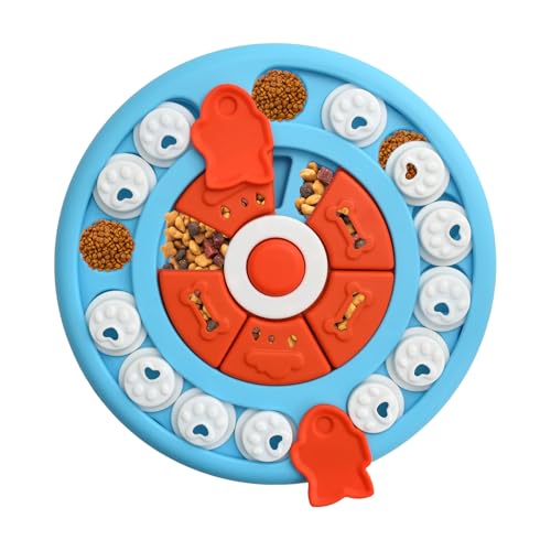 Hundespielzeug Intelligenz, FüR Hunde LangsamfüTterer, Hunde Intelligenzspielzeug Snack-Spender, Hund Intelligenzspielzeug Iq-Training Und Gehirnstimulationsspielzeug von Aomhrek