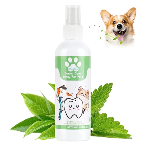 Aomig Dentalspray für Hunde Zahnpflege Hund Zahnpflege Dental Spray Natürliches Zahnspray für Katzen ohne Chemie Atemfrisch Spray für Haustiere Vorbeugung Gegen Plaque, Zahnstein und schlechten Atem Aomig Dentalspray für Hunde Zahnpflege Hund Zahnpflege Dental Spray Natürliches Zahnspray für Katzen ohne Chemie Atemfrisch Spray für Haustiere Vorbeugung Gegen Plaque, Zahnstein und schlechten Atem von Aomig