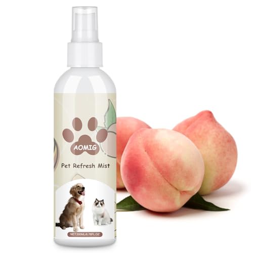 Aomig Hundeparfüm Gegen Geruch Fellpflege Hund Pfirsichparfüm Katze Fellpflegespray für Hunde Geruchsentferner Katze Fellpflege Pflegt Langzeit Deospray Geruchsneutralisierer Hundeparfüm Spray (200ml) Aomig Hundeparfüm Gegen Geruch Fellpflege Hund Pfirsichparfüm Katze Fellpflegespray für Hunde Geruchsentferner Katze Fellpflege Pflegt Langzeit Deospray Geruchsneutralisierer Hundeparfüm Spray (200ml) von Aomig