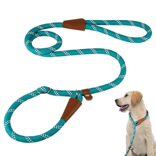 Aomig Schleppleine Verstellbarer Hundeleine für alle Welpen Kleine Mittlere Große Hunde Reflektierend Katzen Leine Führleine Nylon für Training Outdoor Laufen Gehen Comfort Stretch Leash (Blau,1.8M) von Aomig