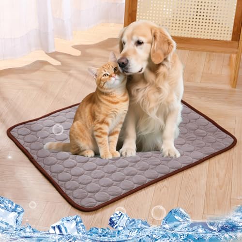 Erfrisch-Endes Kühlmatte Hund - 2025 Erfrisch Endes Hundematte, Kühlmatte Katze, Kühlmatte Für Hunde, Kühlbett Aus Eisseide, Kühlbett Für Kleine & Große Hunde, Faltbar & Waschbar (Braun, 150x100cm) Erfrisch-Endes Kühlmatte Hund - 2025 Erfrisch Endes Hundematte, Kühlmatte Katze, Kühlmatte Für Hunde, Kühlbett Aus Eisseide, Kühlbett Für Kleine & Große Hunde, Faltbar & Waschbar (Braun, 150x100cm) von Aoosecx