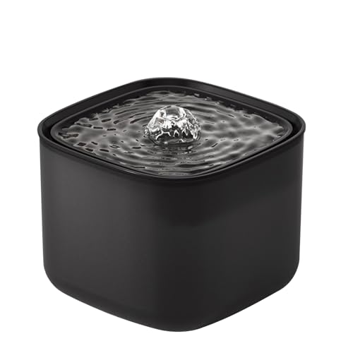 Aoresac 3L -Katzenwasserbrunnen mit Stiller Pumpe, Katzenbrunnen mit Großer Kapazität Zum Trinken, USB -angetriebene Intelligente Haustierwasserspender mit Ultra Ruhiger Pumpe für Katzen (Grau) von Aoresac