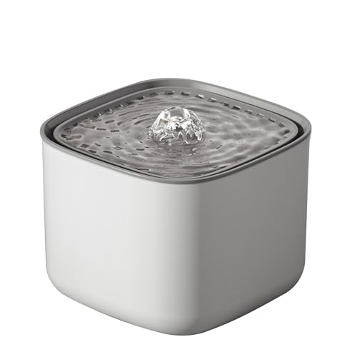 Aoresac 3L -Katzenwasserbrunnen mit Stiller Pumpe, Katzenbrunnen mit Großer Kapazität Zum Trinken, USB -angetriebene Intelligente Haustierwasserspender mit Ultra Ruhiger Pumpe für Katzen (Weiß) von Aoresac