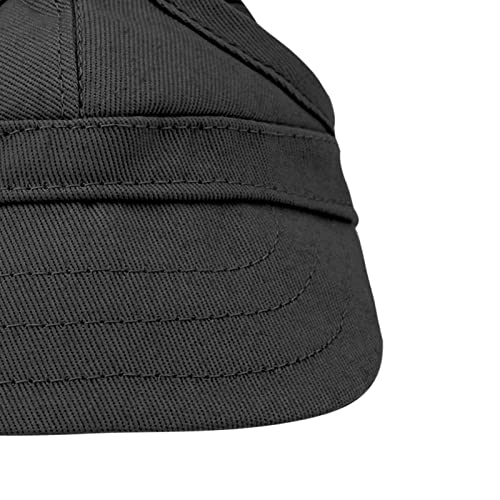 Aoresac Canvas Pet Cap, Sunbonnet Verstellbarer Streifen Im Freien Travel Sport Hut für Hundekatze mit Entblößtem Ohren und UV -Schutz (S) von Aoresac