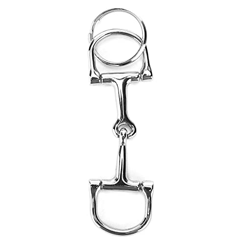 Aoresac D -Ring -Snaffle -Schlüsselbund, D -verdrängter Schlüsselbund aus Dem Besten Zine -Alloy -Material, Individuelles Hufeisendesign, Vielseitiger Gebrauch für Autoschlüsseln mit von Aoresac