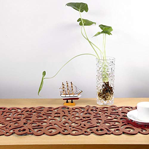 Aoresac Filztischmatte, Openwork Blumen -Design, Hitzebeständige Tischläufer -Placemats, Künstlerische und Elegante Dekoration für Zuhause, für Familien oder Freunde, Bequemer Lagerung und (Leichter Aoresac Filztischmatte, Openwork Blumen -Design, Hitzebeständige Tischläufer -Placemats, Künstlerische und Elegante Dekoration für Zuhause, für Familien oder Freunde, Bequemer Lagerung und (Leichter von Aoresac