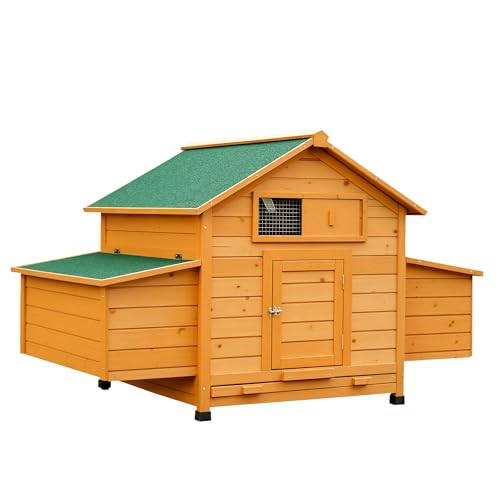 PawHut Hühnerstall für Hühner, wasserdicht, für den Garten, aus Holz, 150 x 100 x 96,5 cm PawHut Hühnerstall für Hühner, wasserdicht, für den Garten, aus Holz, 150 x 100 x 96,5 cm von PawHut