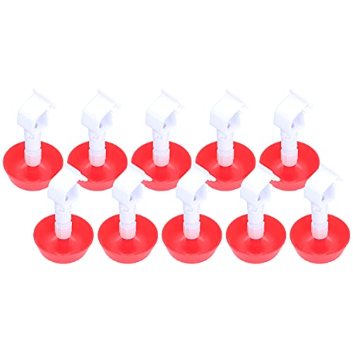 Aoveew 10pcs Kükenwassertrinker Langlebige automatische Trinkschale für Küken, 360 ° Wasserfluss, einfache Installation, auffällige rote Design Aoveew 10pcs Kükenwassertrinker Langlebige automatische Trinkschale für Küken, 360 ° Wasserfluss, einfache Installation, auffällige rote Design von Aoveew