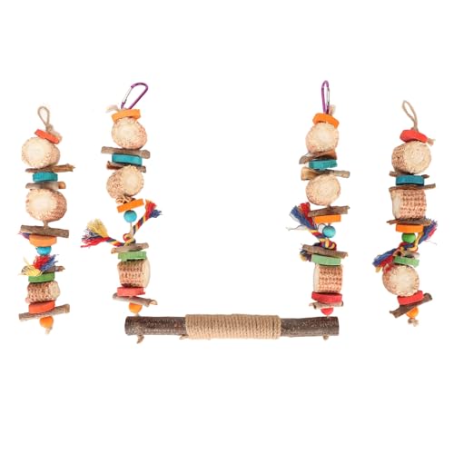 Aoveew Bird Swing Chewing Toys Colorful Hanging Toys for Parrots Budgies Promote Beak Health Entertainment Aoveew Bird Swing Chewing Toys Colorful Hanging Toys for Parrots Budgies Promote Beak Health Entertainment von Aoveew