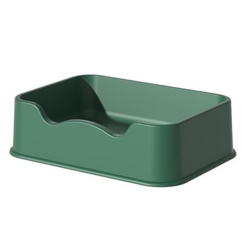 Aoveew Cat Müll Pfanne großes quadratisches Katzen -Toilettenbecken mit spritzsicherem halb geschlossenes Design zur einfachen Reinigung Aoveew Cat Müll Pfanne großes quadratisches Katzen -Toilettenbecken mit spritzsicherem halb geschlossenes Design zur einfachen Reinigung von Aoveew
