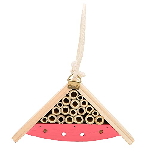 Aoveew Insekt House Bee Hotel Insektenunterkunft, Bambusbau, Ideal für Gärten, Balkonen und Terrassen von Aoveew