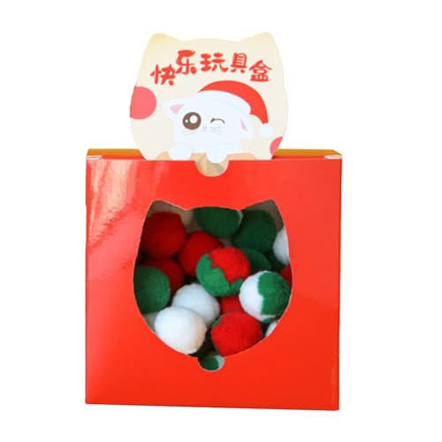 Aoveew Stille Plüschkatze Spielzeug 80pcs farbenfrohe interaktive Spielzeugbälle für Kätzchen Katzen Aoveew Stille Plüschkatze Spielzeug 80pcs farbenfrohe interaktive Spielzeugbälle für Kätzchen Katzen von Aoveew