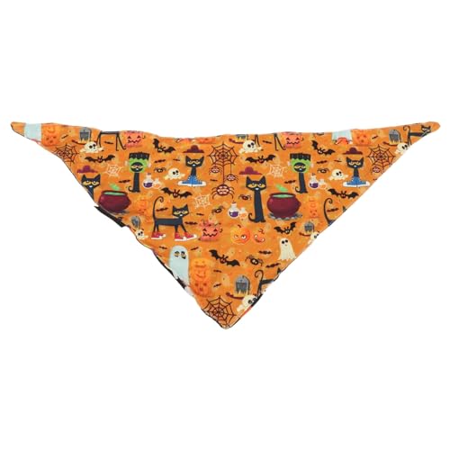 Aoveew Halloween -Hundebandanas, verstellbare Hundelätzchen Schal mit Halloween -Themendrucken, Polyestermaterial, Bequeme und weiche Haustierbandanas für Hunde und Katzen Aoveew Halloween -Hundebandanas, verstellbare Hundelätzchen Schal mit Halloween -Themendrucken, Polyestermaterial, Bequeme und weiche Haustierbandanas für Hunde und Katzen von Aoveew