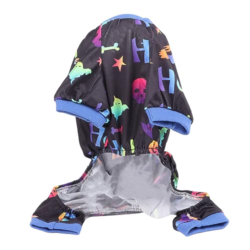 Aoveew Halloween -Hundepyjama, süßer Halloween -Haustier -Jumpall mit farbenfrohen Mustern, weicher und komfortabler Welpe -Pyjamas für Festliche Spaß Aoveew Halloween -Hundepyjama, süßer Halloween -Haustier -Jumpall mit farbenfrohen Mustern, weicher und komfortabler Welpe -Pyjamas für Festliche Spaß von Aoveew