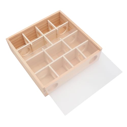 Holzhamster -Tunnel -Labyrinth Interaktives Versteckspielzeug für Hamster Kleiner Rennmäuseabdeckung Holzhamster -Tunnel -Labyrinth Interaktives Versteckspielzeug für Hamster Kleiner Rennmäuseabdeckung von Aoveew