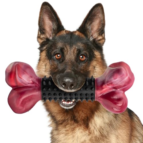 Apasiri Robustes Hundespielzeug für aggressive Kauer, große Rassen, Kauspielzeug, Knochen aus Nylon und Gummi, großes unzerstörbares Spielzeug, mittelgroßes Kauspielzeug für Welpen Apasiri Robustes Hundespielzeug für aggressive Kauer, große Rassen, Kauspielzeug, Knochen aus Nylon und Gummi, großes unzerstörbares Spielzeug, mittelgroßes Kauspielzeug für Welpen von Apasiri
