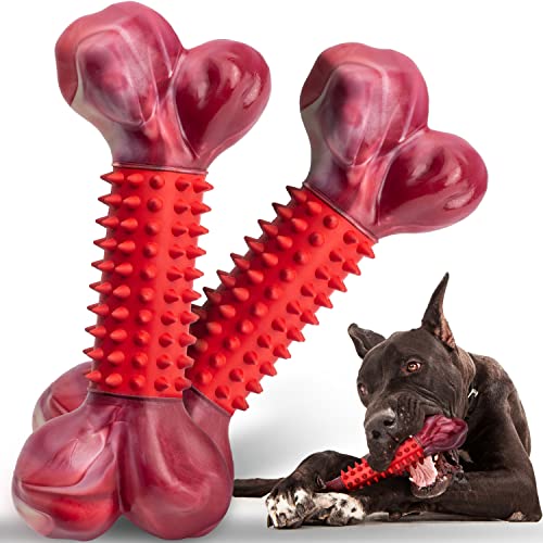 Apasiri Robustes Hundespielzeug für aggressive Kauer, große Rassen, Kauspielzeug für große und mittelgroße Hunde, Nylon- und Gummi-Hundeknochen zum Zahnen, Kauen, Rindfleischgeschmack, für Hunde, 9 Apasiri Robustes Hundespielzeug für aggressive Kauer, große Rassen, Kauspielzeug für große und mittelgroße Hunde, Nylon- und Gummi-Hundeknochen zum Zahnen, Kauen, Rindfleischgeschmack, für Hunde, 9 von Apasiri