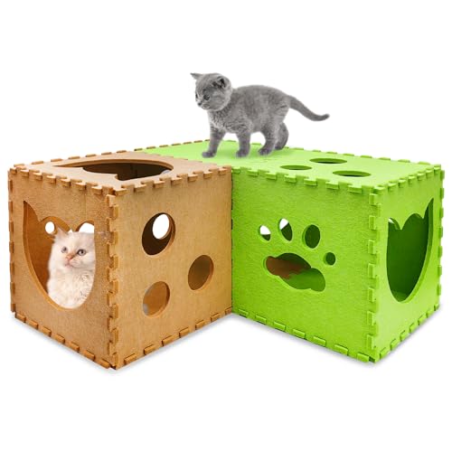 Apatal Cat Tunnel Original Cat Hideaway Cave for Indoor Cats Kitten Play Tubes and Tunnels von Apatal