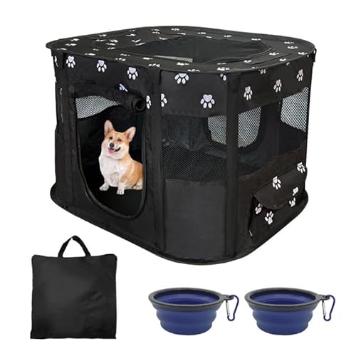 Apatal Tragbarer faltbarer Haustier-Laufstall für Hund Katze XL von Apatal