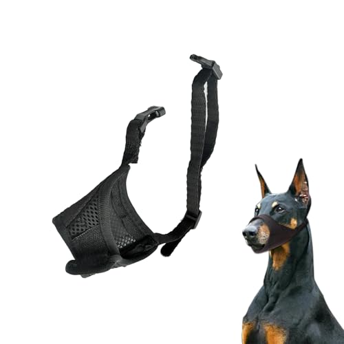 Hund Maulkorb, Hundemaulkorb Verstellbar Maulkorb aus Stoff Kleine Hunde Nylon-Maulkorb Mesh Atmungsaktiv Maulkörbe Hunde-Mundschutz Maske Anti-Kauen Bellen Beißen für Doberman Schnauzer, L Hund Maulkorb, Hundemaulkorb Verstellbar Maulkorb aus Stoff Kleine Hunde Nylon-Maulkorb Mesh Atmungsaktiv Maulkörbe Hunde-Mundschutz Maske Anti-Kauen Bellen Beißen für Doberman Schnauzer, L von Apkpesterml