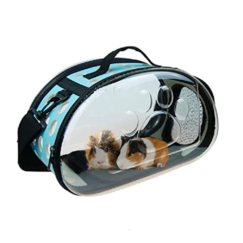 Apooke Hamster-Transporttasche für kleine Haustiere, Outdoor, Reisekäfig, tragbar, transparent, mit Reißverschluss, zusammenklappbar von Apooke