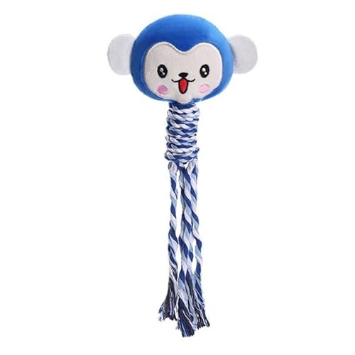 Dog Rope Toy Cotton Rope Plush Stuffed Animal Squeak Chew Toy Plush Toy For Dogs Tug-Of-War Game Teething Dog Rope Chew Toy For Small Medium Large Dogs Teething Long Lasting For Aggressive Chewers Dog von Apooke