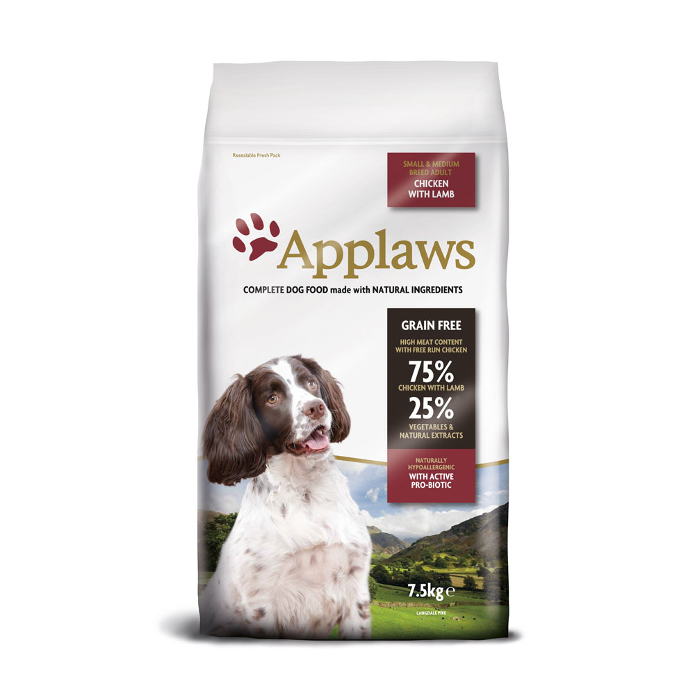 2,5 kg gratis! 7,5 kg Applaws Trockenfutter - Adult Huhn & Lamm Kleine & Mittelgroße Rassen 2,5 kg gratis! 7,5 kg Applaws Trockenfutter - Adult Huhn & Lamm Kleine & Mittelgroße Rassen von Applaws