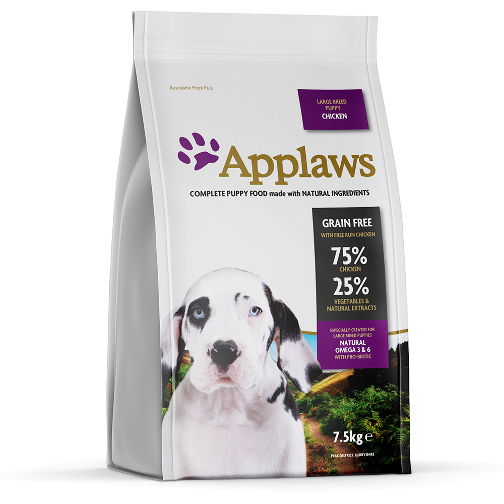 2,5 kg gratis! 7,5 kg Applaws Trockenfutter - Puppy Huhn Große Rassen 2,5 kg gratis! 7,5 kg Applaws Trockenfutter - Puppy Huhn Große Rassen von Applaws