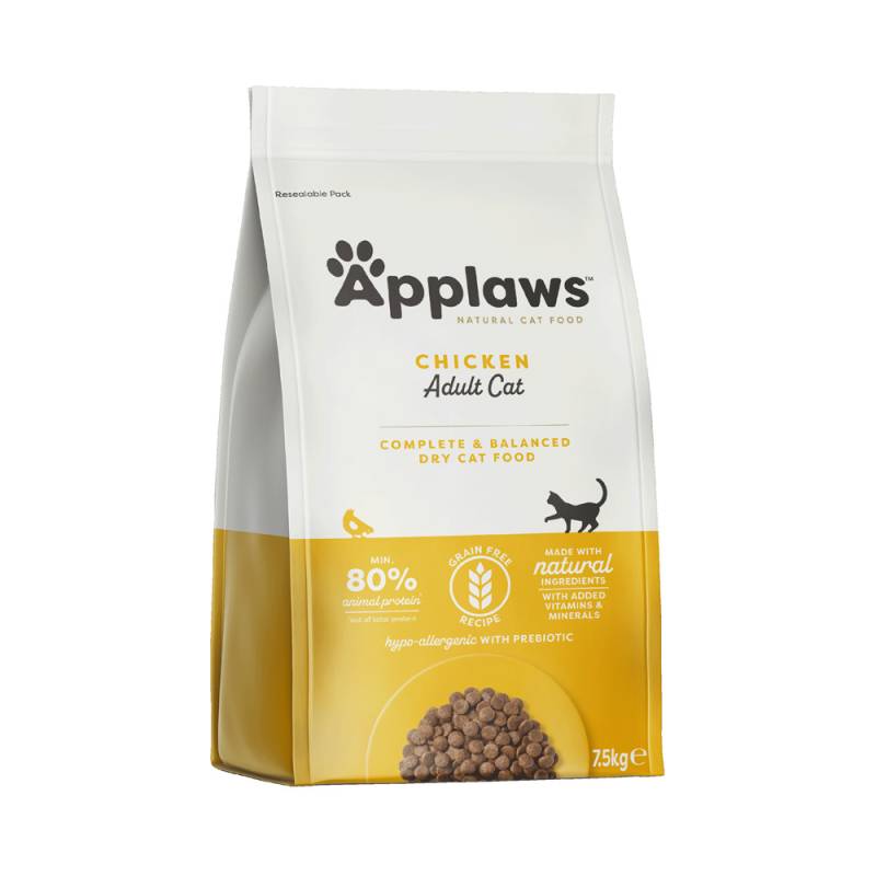 2x zooPunkte auf 6 kg / 7,5 kg Applaws Trockenfutter - Adult Huhn 7,5 kg von Applaws