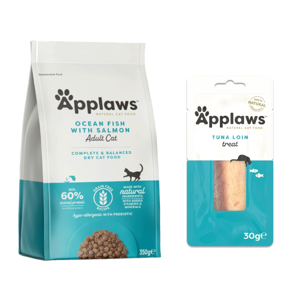 350 g / 400 g Applaws Trockenfutter + 30 g Loin Thunfisch Snack gratis! - Adult Meeresfisch mit Lachs 350 g 350 g / 400 g Applaws Trockenfutter + 30 g Loin Thunfisch Snack gratis! - Adult Meeresfisch mit Lachs 350 g von Applaws