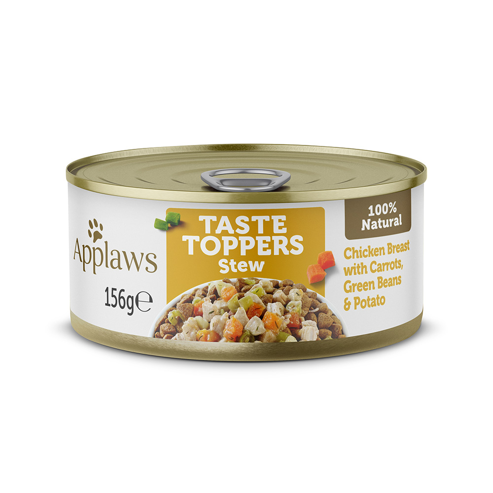 4 + 2 gratis! 6 x 156 g Applaws Taste Toppers - Huhn Stew 4 + 2 gratis! 6 x 156 g Applaws Taste Toppers - Huhn Stew von Applaws