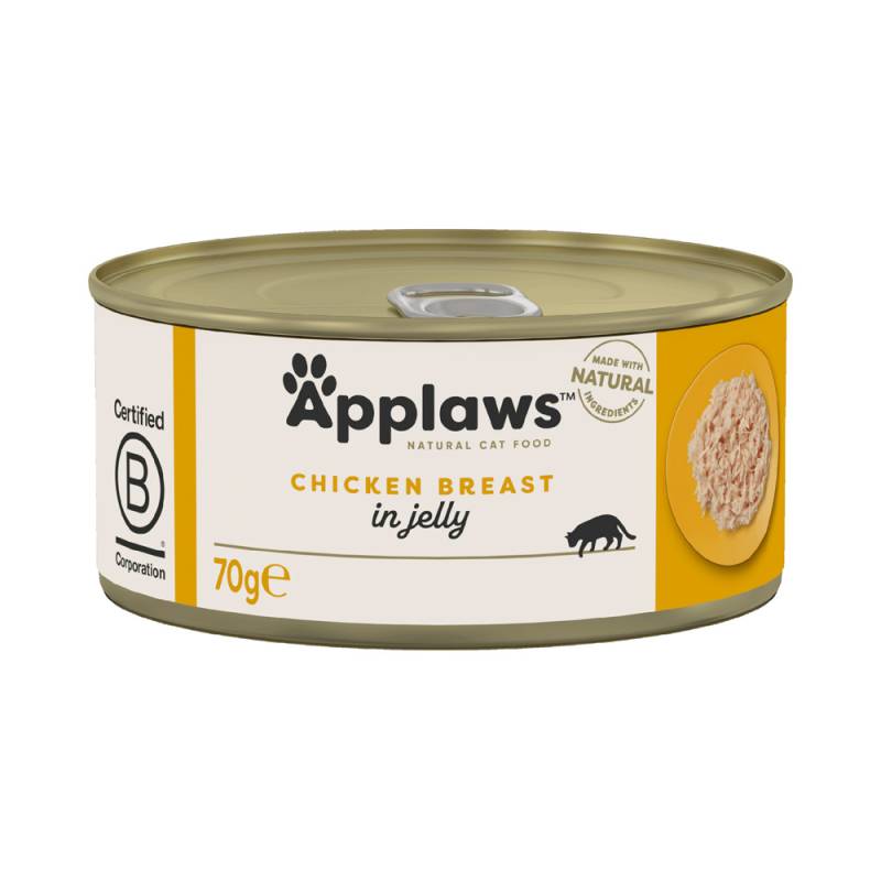 4 + 2 gratis! 6 x 70 g Applaws - Kitten: Huhn von Applaws