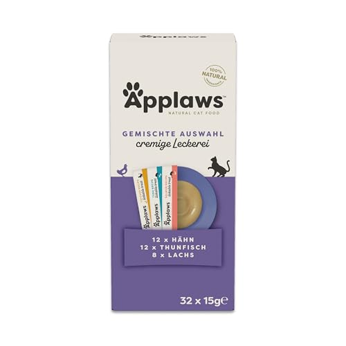 Applaws 100% natürlicher, getreidefreier, cremiger, leckbarer Snack für Katzen und Kätzchen, 32 x 15g Sachets Applaws 100% natürlicher, getreidefreier, cremiger, leckbarer Snack für Katzen und Kätzchen, 32 x 15g Sachets von Applaws