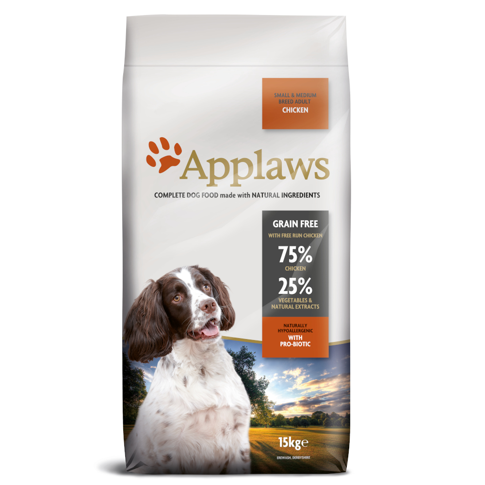 Applaws Adult Huhn Kleine & Mittelgroße Rassen - Sparpaket: 2 x 15 kg von Applaws