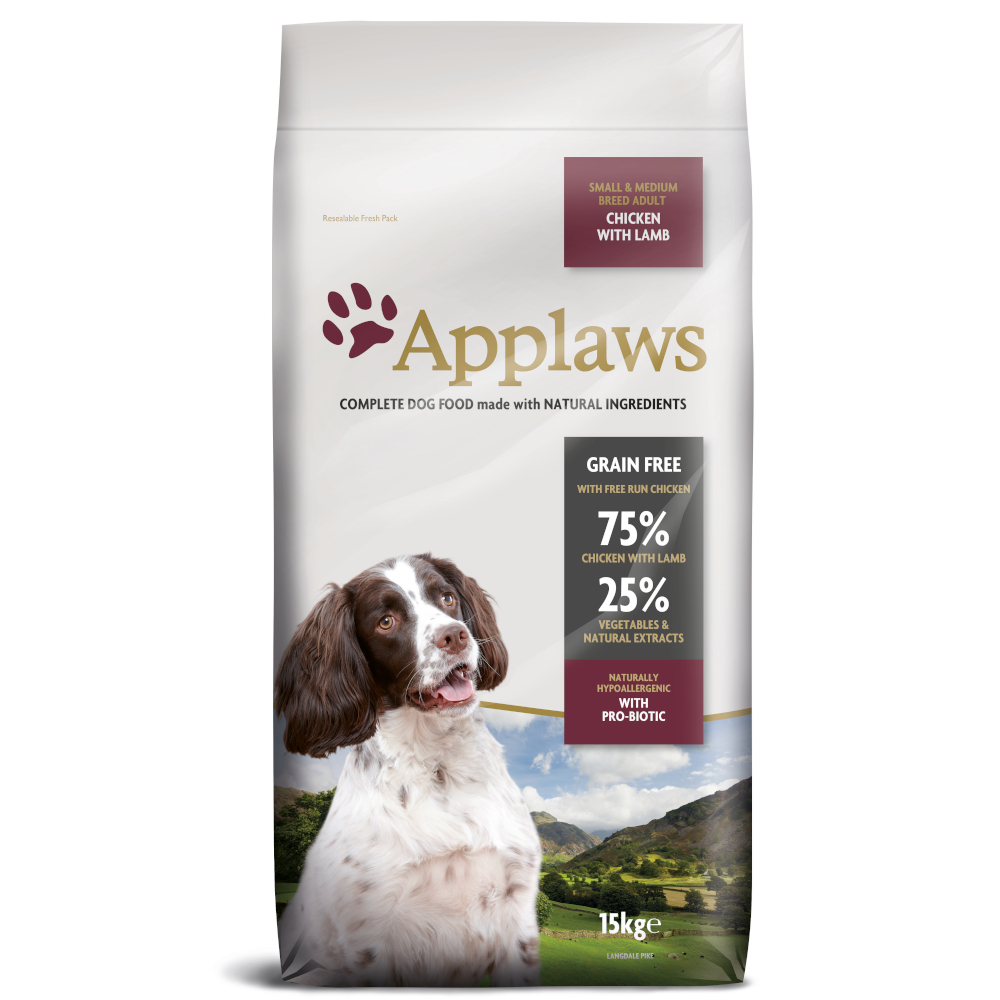Applaws Adult Huhn & Lamm Kleine & Mittelgroße Rassen - Sparpaket: 2 x 15 kg Applaws Adult Huhn & Lamm Kleine & Mittelgroße Rassen - Sparpaket: 2 x 15 kg von Applaws