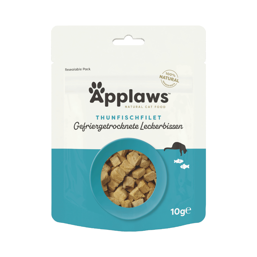 Applaws Cat Natural Gefriergetrocknete Leckerbissen Thunfischfilet - Sparpaket: 3 x 10 g von Applaws