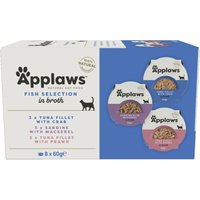 Probierpaket Applaws Cat Pot 8 x 60 g - Fischauswahl (3 Sorten gemischt) von Applaws
