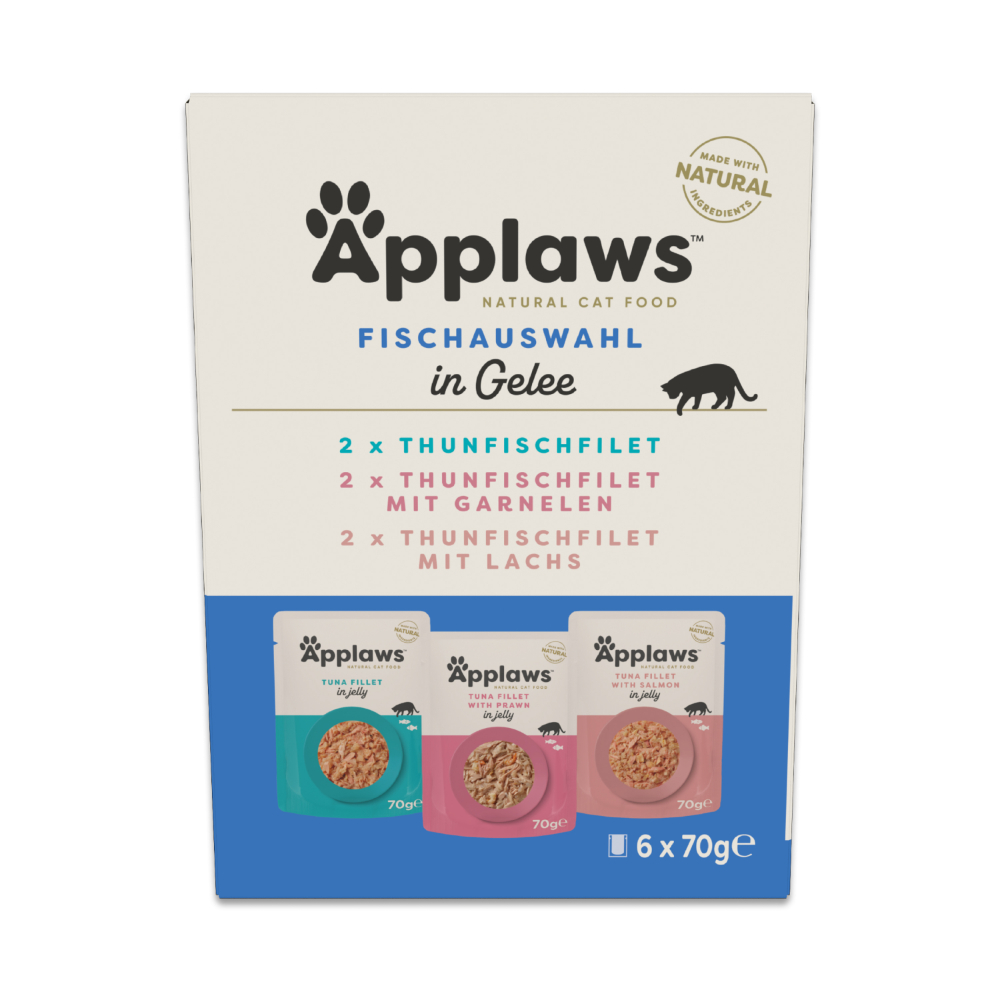 Applaws Cat Pouch in Jelly 6 x 70 g - Auswahl mit Fisch von Applaws