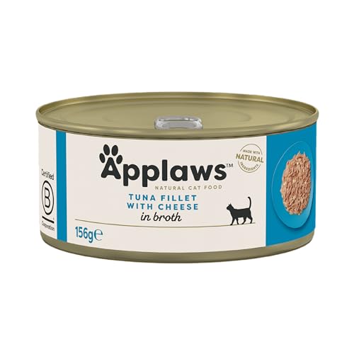 Applaws Cat Tin Tuna Fillet and Cheese 156 g (Pack of 24) von Applaws