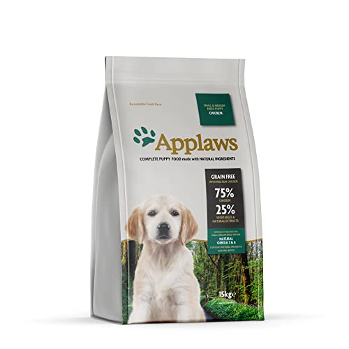 Applaws Complete Dry Dog Food Adult Grain Free Chicken Food for Small and Medium Breeds - 1 x 15kg Bag von Applaws