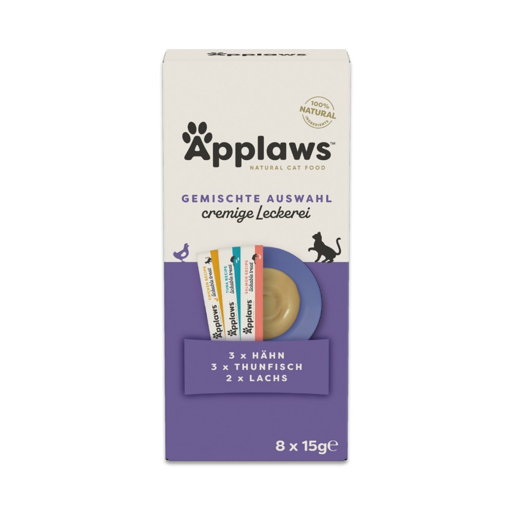 Applaws Cremige Leckerei 8 x 15 g - Mixpaket (3 Sorten) von Applaws
