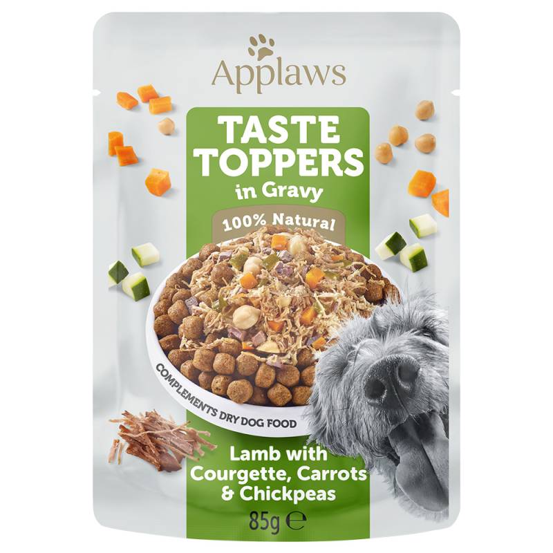 Applaws Taste Toppers in Soße 12 x 85 g - Lamm, Karotte, Zucchini & Kichererbsen von Applaws