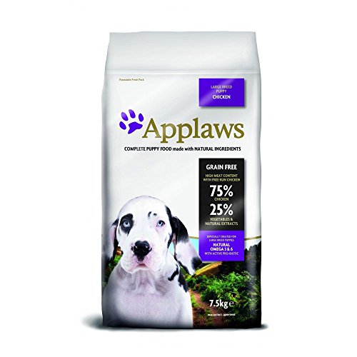 Applaws Natural, Complete Dry Dog Food 7.5kg Large Breed Puppy Chicken von Applaws