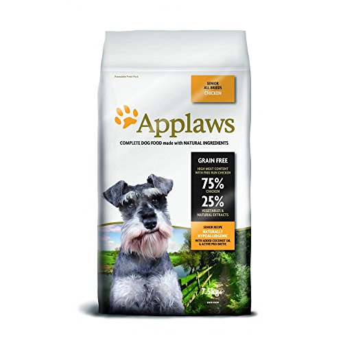 Applaws Natural Grain Free Complete Dry Hundefutter für alle älteren Rassen Huhn Geschmack, 1 x 7,5 kg Beutel von Applaws