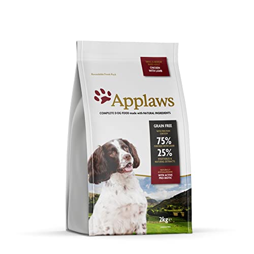 Applaws Hund Trockenfutter mit Lamm, 1er Pack (1 x 2 kg Packung) von Applaws