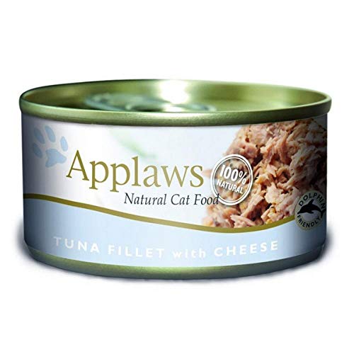 Applaws Katze Dose Thunfischfilets & Käse, 24er Pack (24 x 70 g) von Applaws