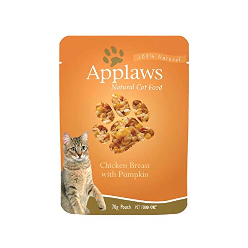 Applaws Katze Hühnchenbrust und Kürbis, 12er Pack (12 x 70 g) von Applaws